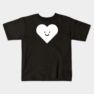 HAPPY HEART - WHITE Kids T-Shirt